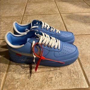 Off white Nike Air Force blue